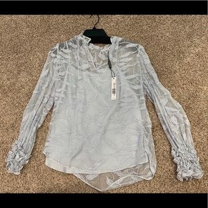 Blue Elie Tahari Blouse